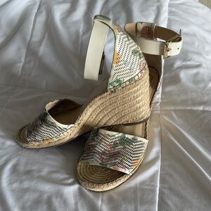 Vince Camuto Multicolor Espadrille Wedge Sandals